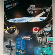 Painted Mural, CSA Mural, Space Mural