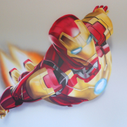 Painted Mural, Iron Man mural, Kid's Room Mural, Residential Mural.