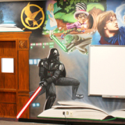 School Library Mural, Painted Mural, Toronto Muralist