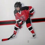 Painted Mural, Sports mural, Hockey Mural, Residential Mural.