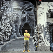 Painted Mural, Cave Mural, Gargoyle Mural