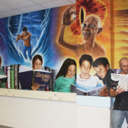 School Library Mural, Painted Mural, Toronto Muralist