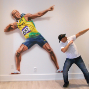 Painted Mural, Usain Bolt Mural, Residential Mural.