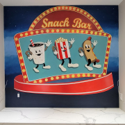 Painted Mural, Theatre Room Mural, Residential Mural.