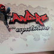 Painted Mural, Kid's Room Mural, Residential Mural.